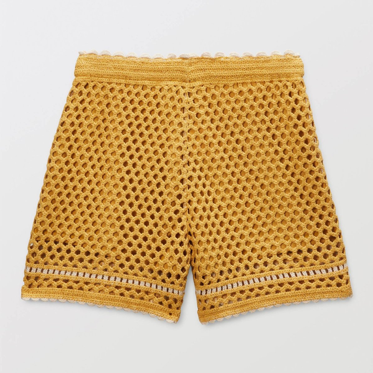 Short crochet en coton pastille, MONOPRIX