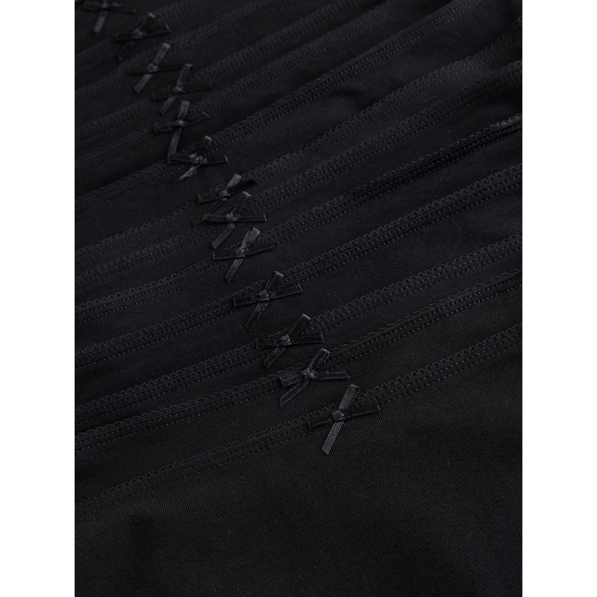 Culotte en coton majoritaire, lot de 14 noir, NEXT