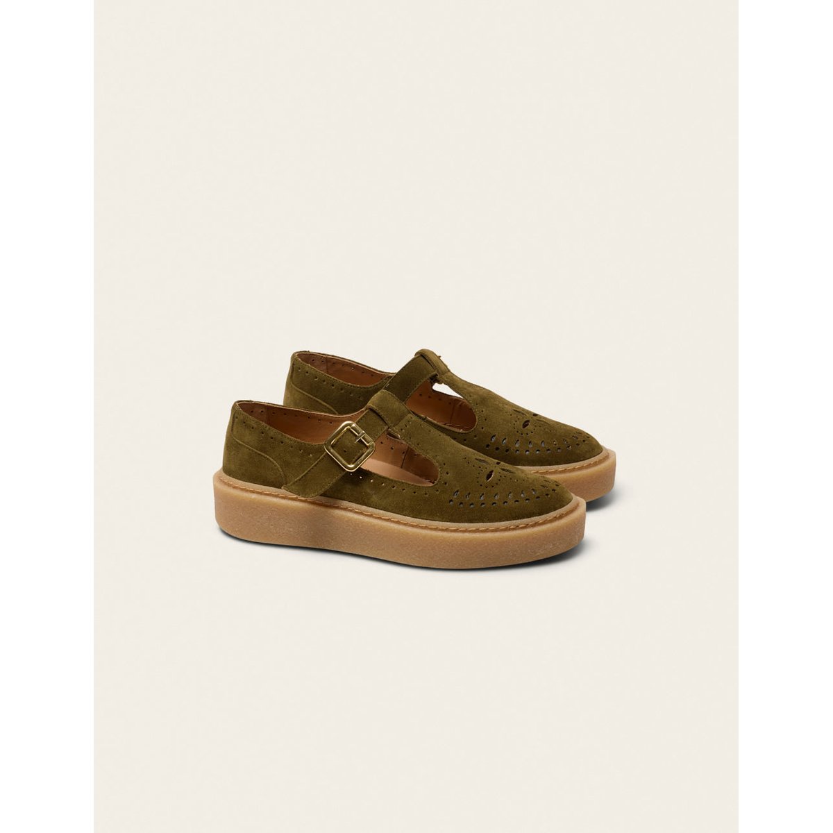 Derbies BAIA suède kaki, ODAJE