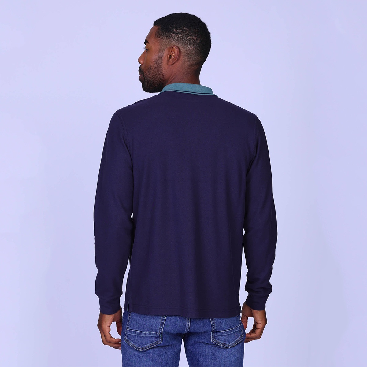 Polo Erwann bleu marine, MISE AU GREEN