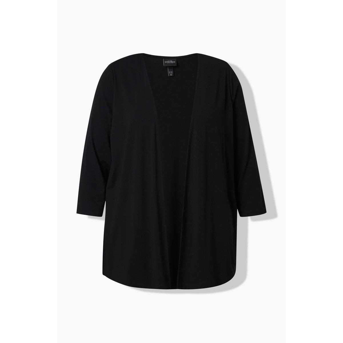 T-shirt 2-en-1, motif à fleurs noir, ULLA POPKEN