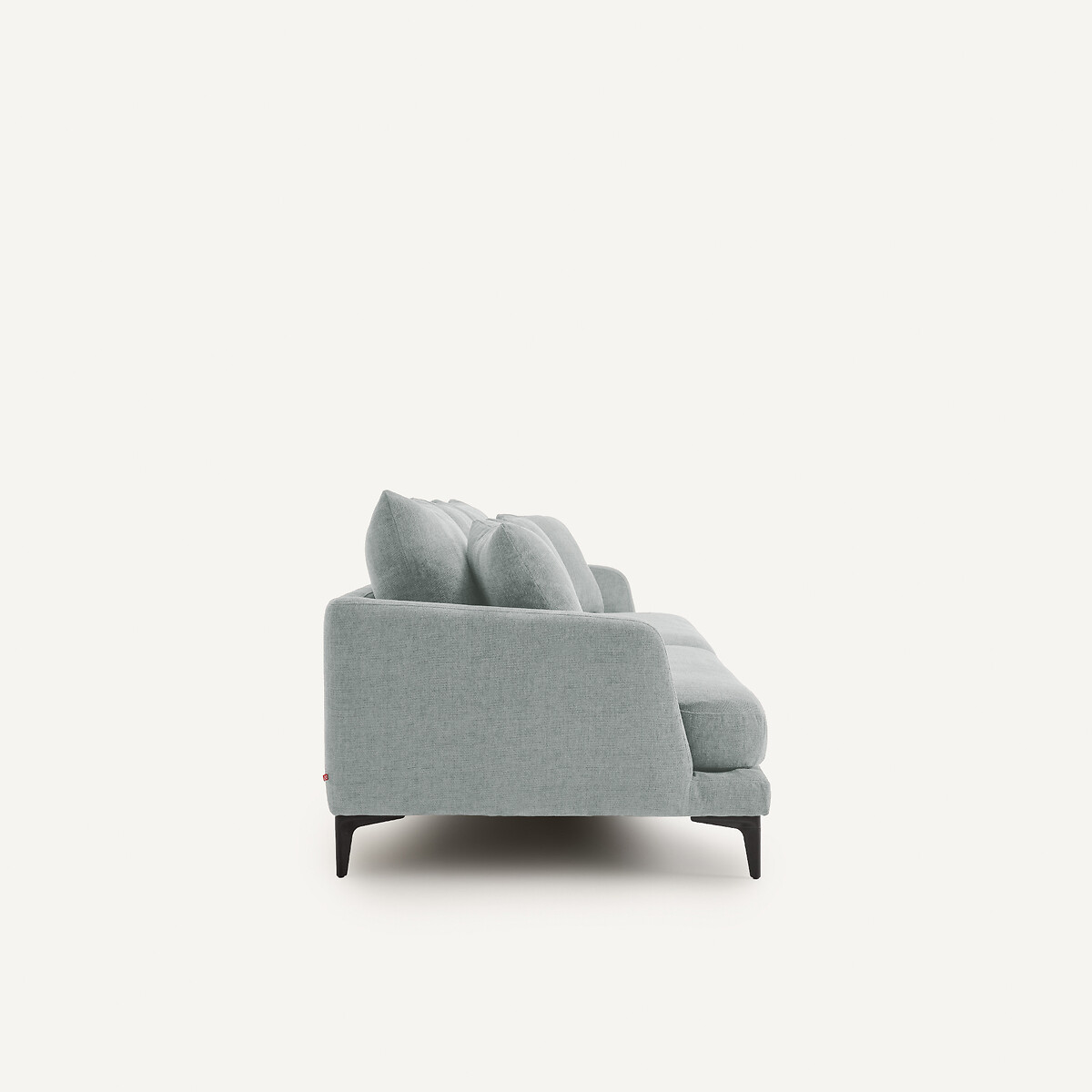 Canapé 3 ou 4 places en polyester natté, MODERNISTE aquamarine, EMMANUEL GALLINA X AM.PM