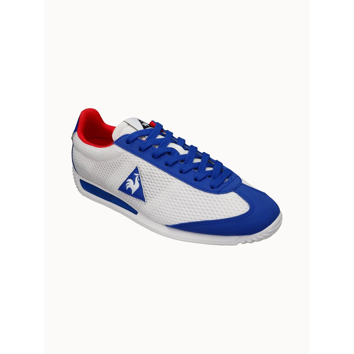 Sneakers retro-running en mesh et nubuck Quartz optical white/cobalt, LE COQ SPORTIF