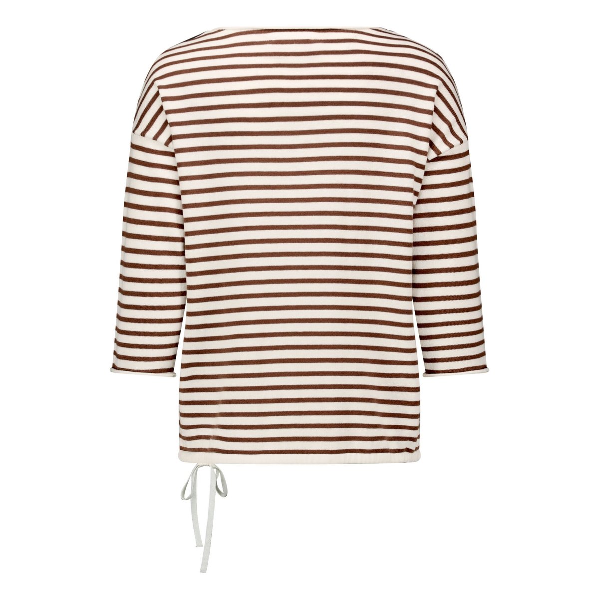 Pull-over en maille à encolure bateau patch cream/brown, BETTY BARCLAY