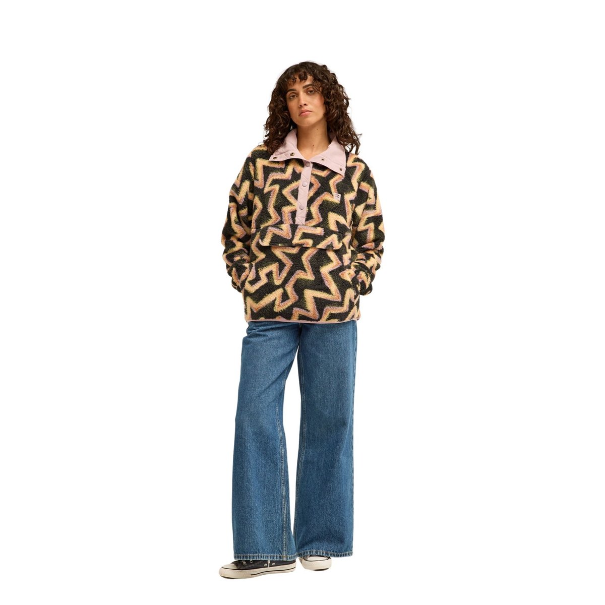 Polaire en sherpa col montant SWITCHBACK noir black sands, BILLABONG