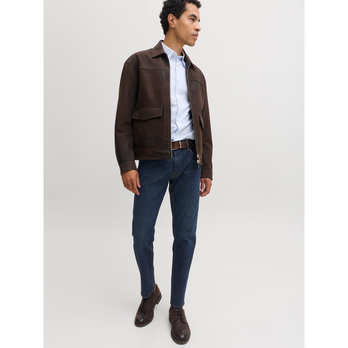 Jean Coupe Tapered blue denim, JACK & JONES