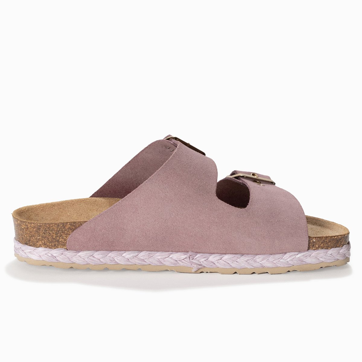Sandales en cuir suedé BENALLA rose, BAYTON