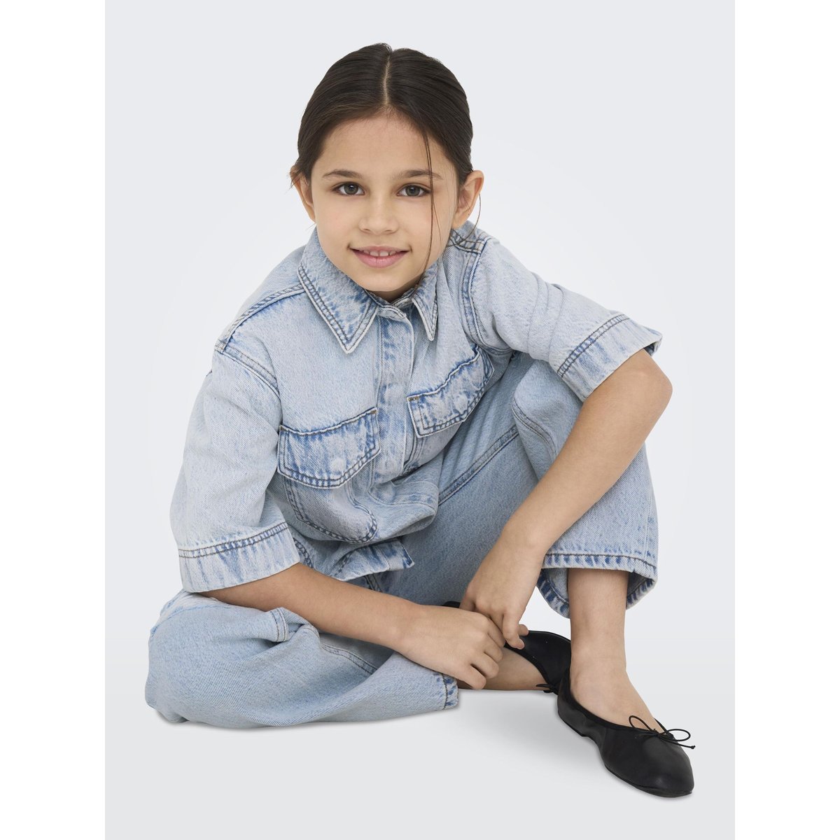Chemise En Denim light blue denim, KIDS ONLY