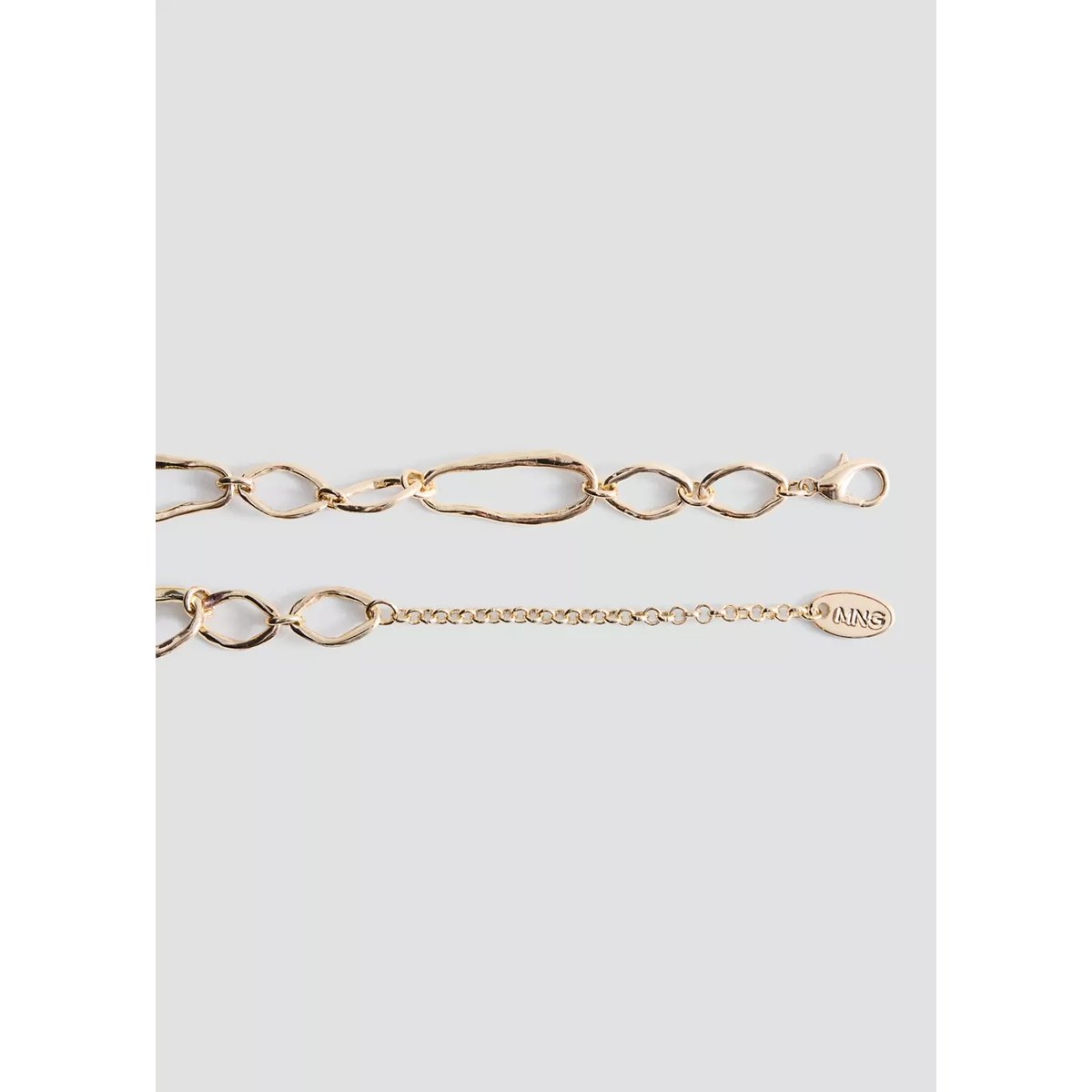 Collier perles fleurs or, MANGO