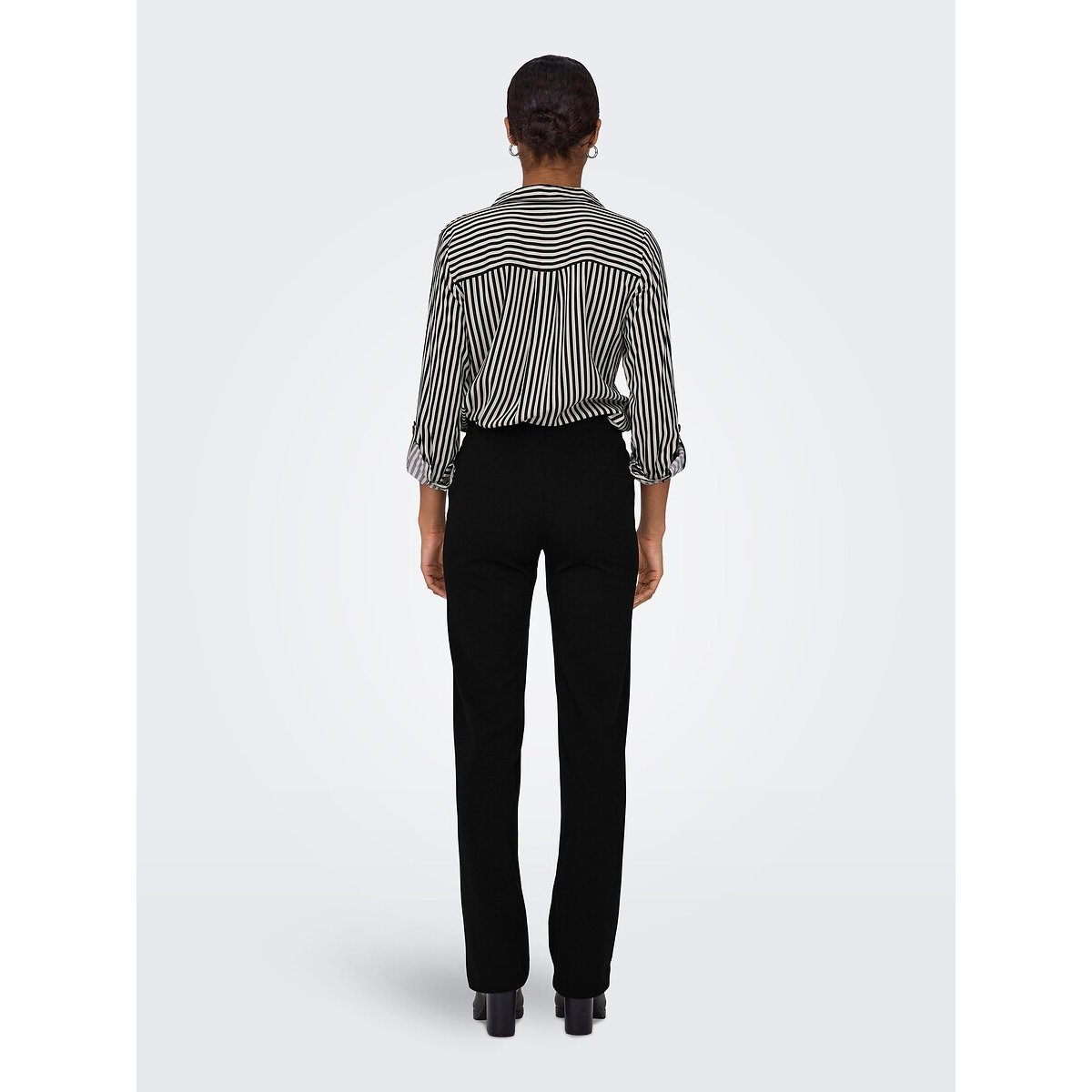 Pantalon droit noir, ONLY
