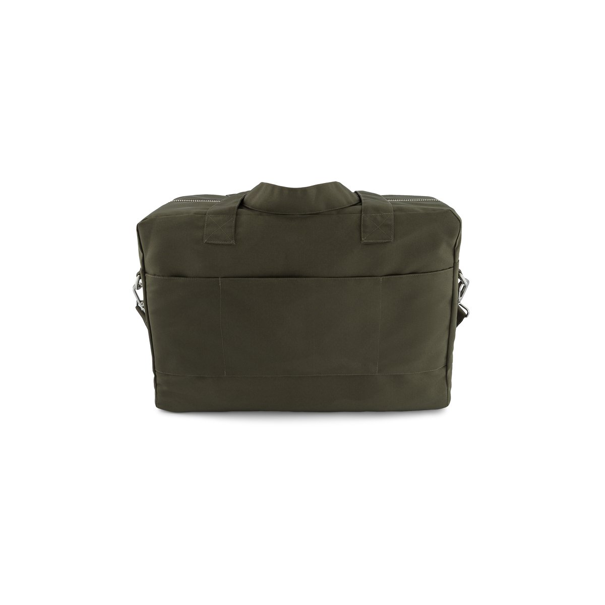 Sac 24heures polyester recyclé zippé KELLER kaki, RIVEDROITE