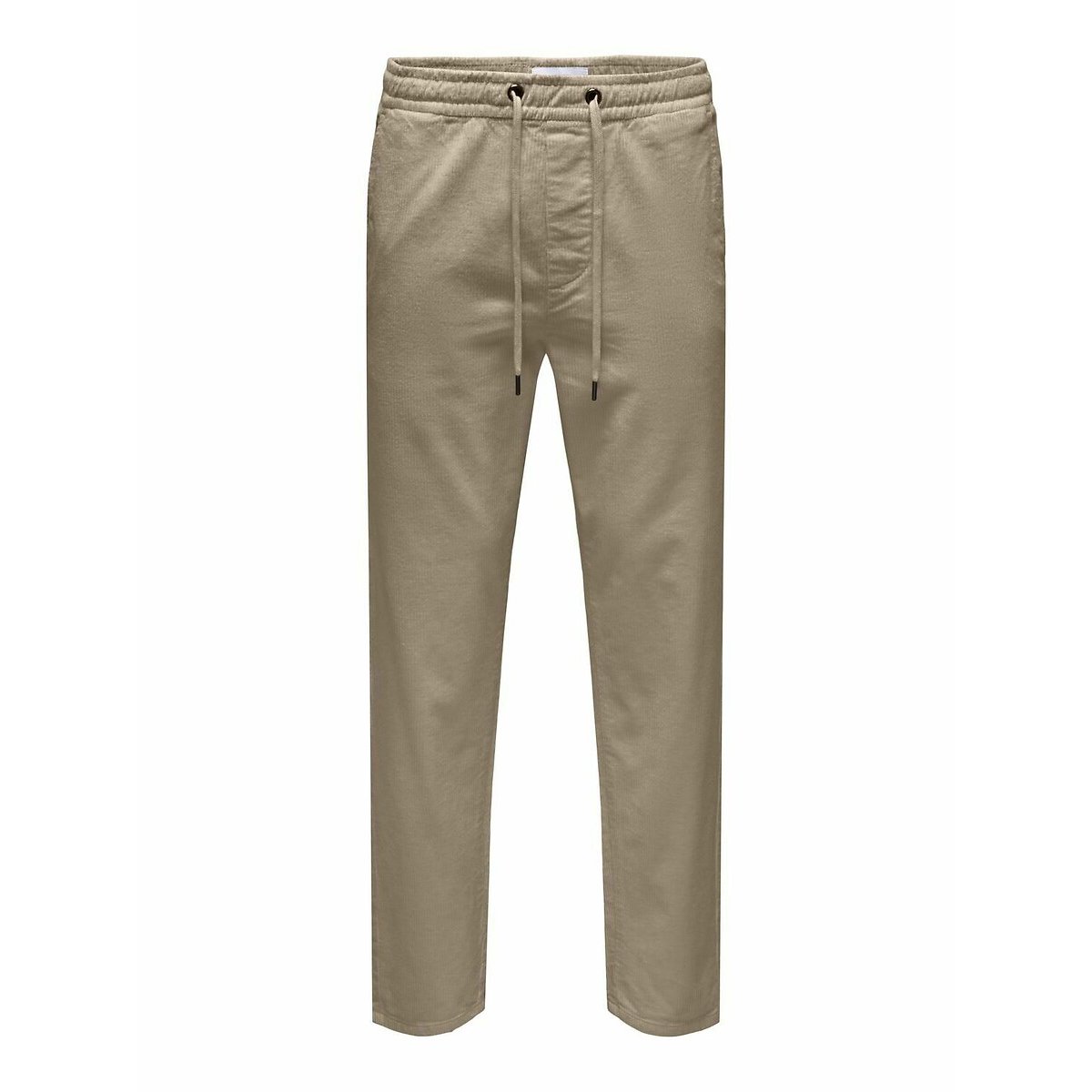 Corduroy Drawstring Trousers beige, ONLY & SONS