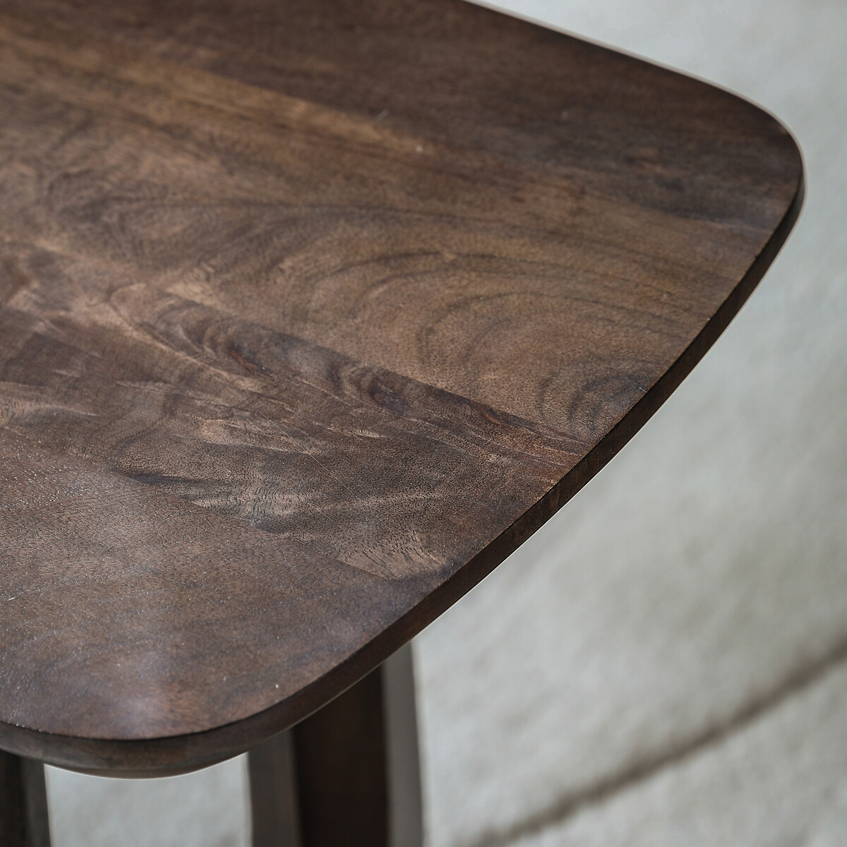 Akron Curved Mango Wood 2 Seater Dining Bench (120 cm) brown , ÉDITÉ