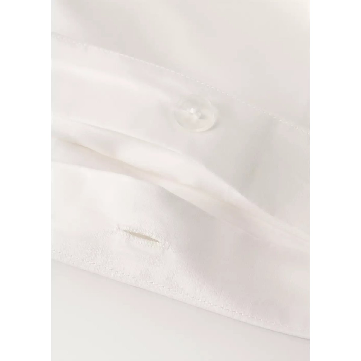 Housse de couette 100 % coton satin 1 000 fils Lit 150/160 cm écru, MANGO HOME