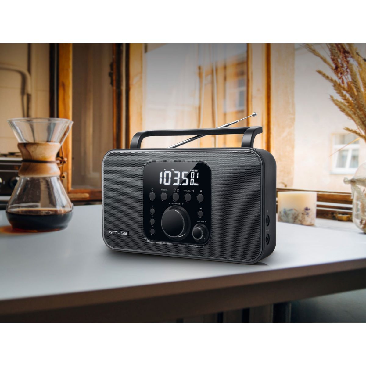 Radio FM M-091 R noir noir, MUSE