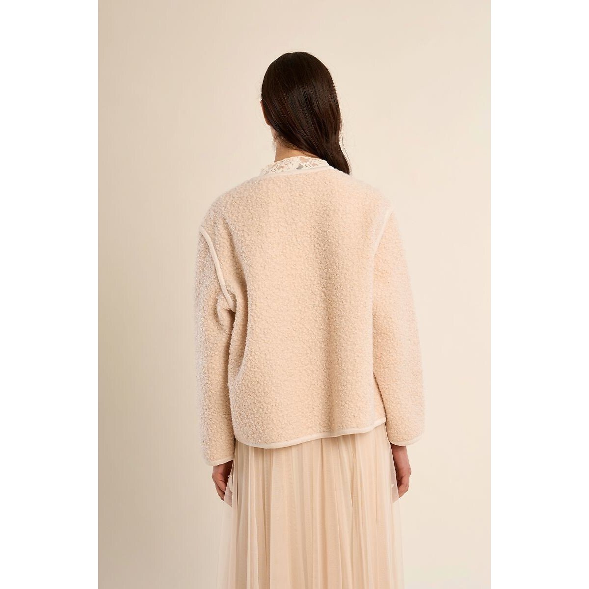 Veste en sherpa ecru, MOLLY BRACKEN