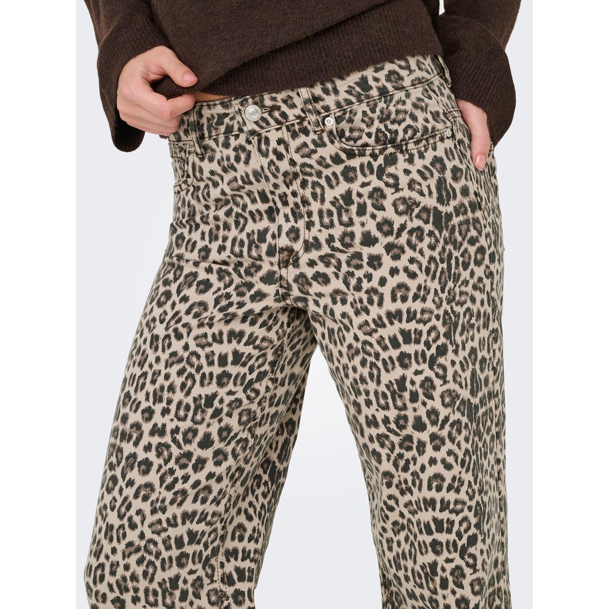Jean À Jambe Large washed black, ONLY