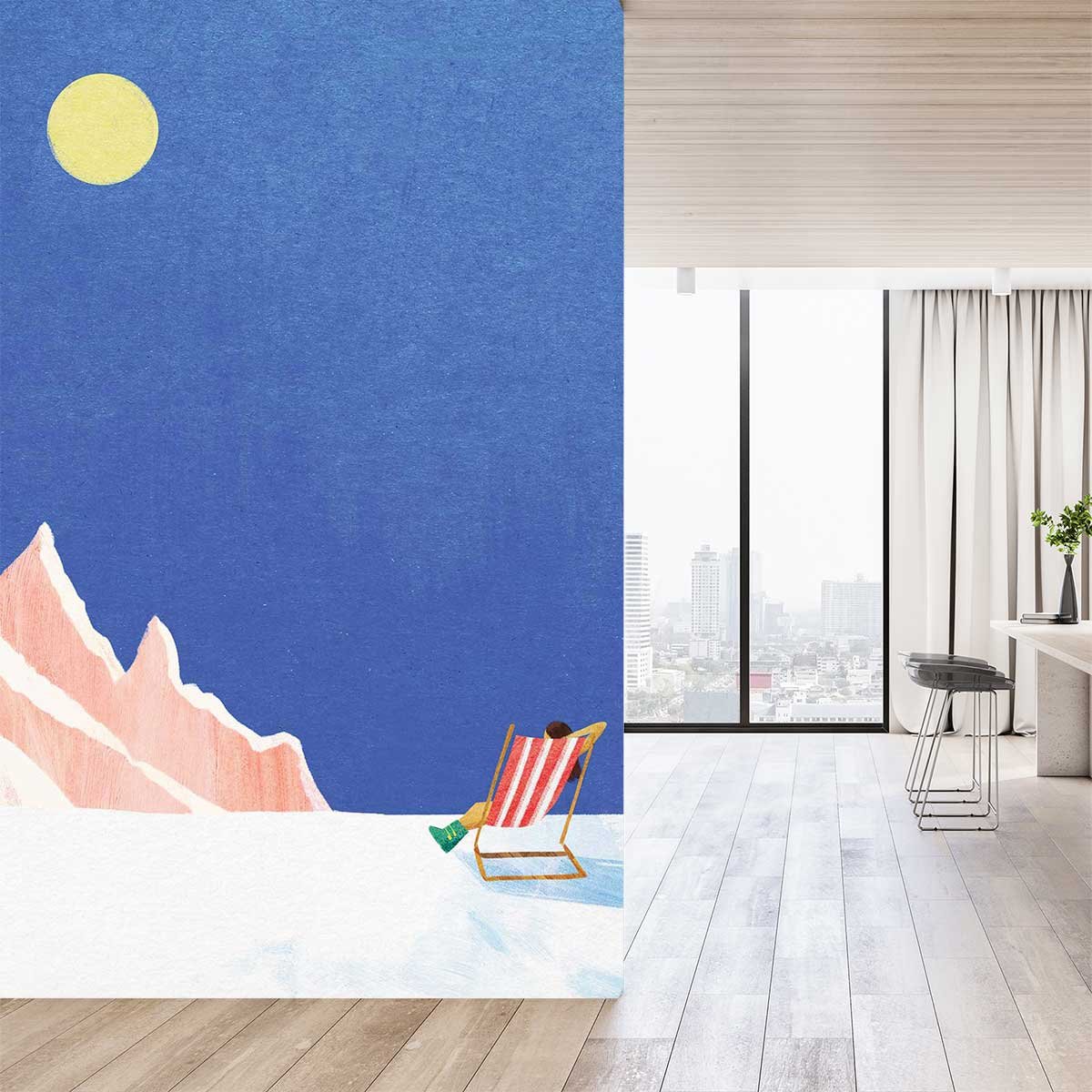 Papier peint chill au sommet intissé, HEXOA