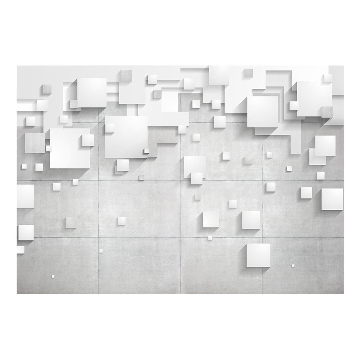 Papier peint intissé panoramique Après-midi nuageux gris / argent, EDEN