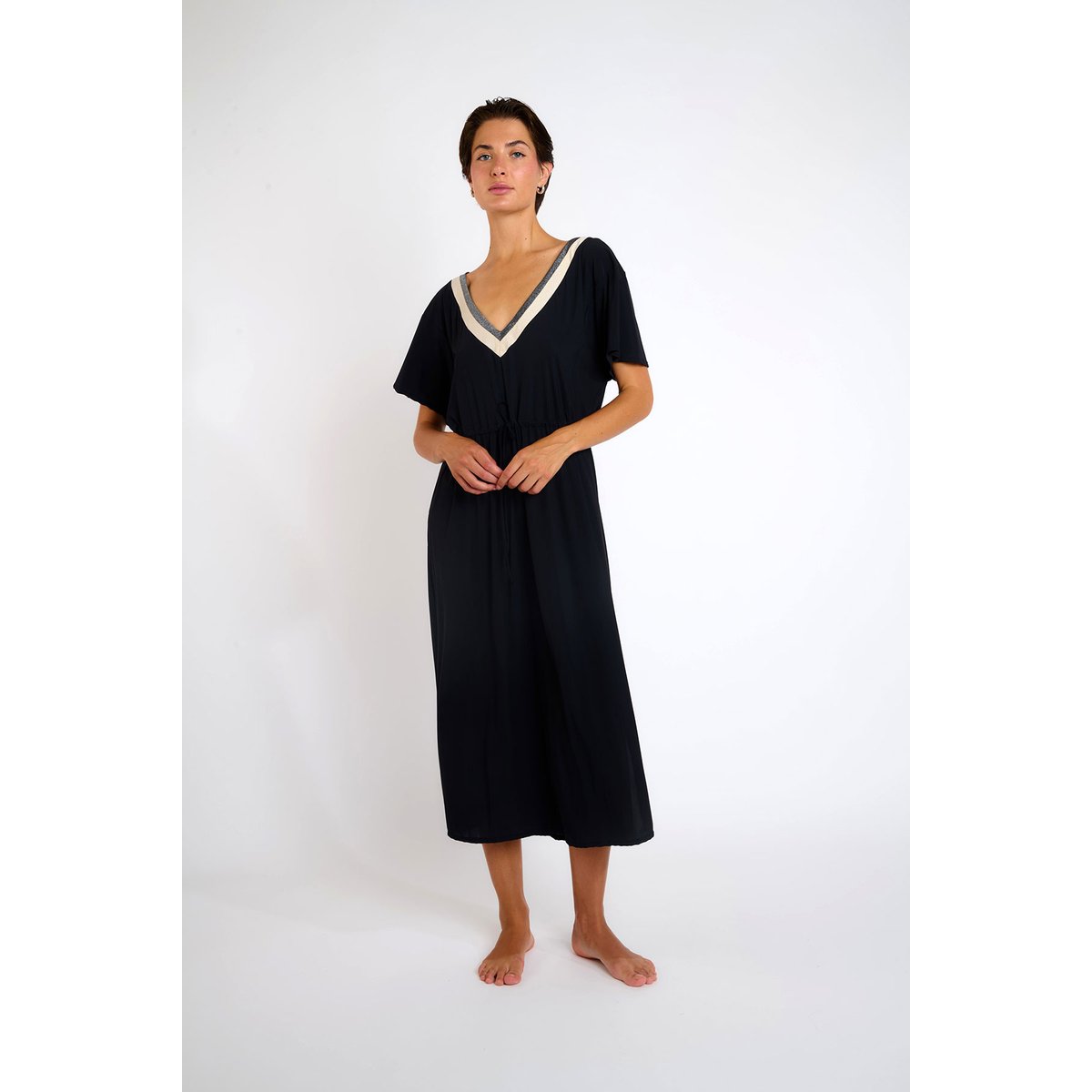 Robe beachwear Saranda - SAMOS noir, LIVIA