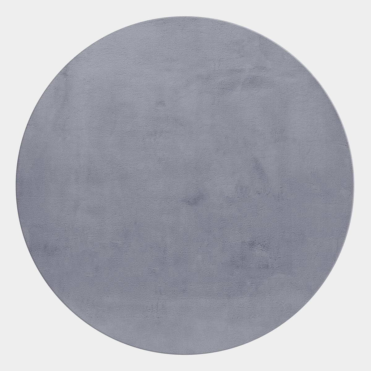 Tapis de salon rond doux BARROW gris, NAZAR RUGS