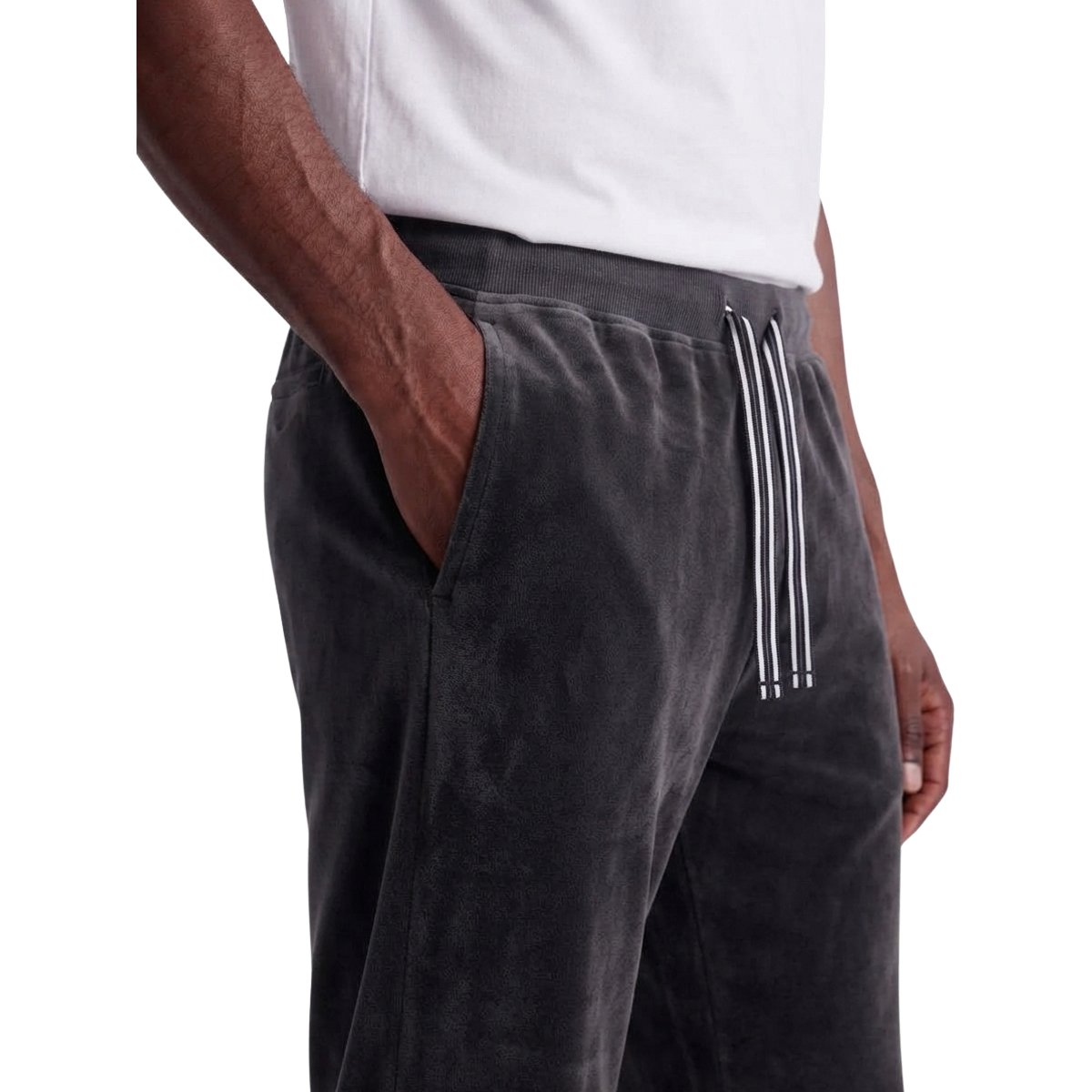 Bas pyjama pantalon velours Velvet gris, ADMAS