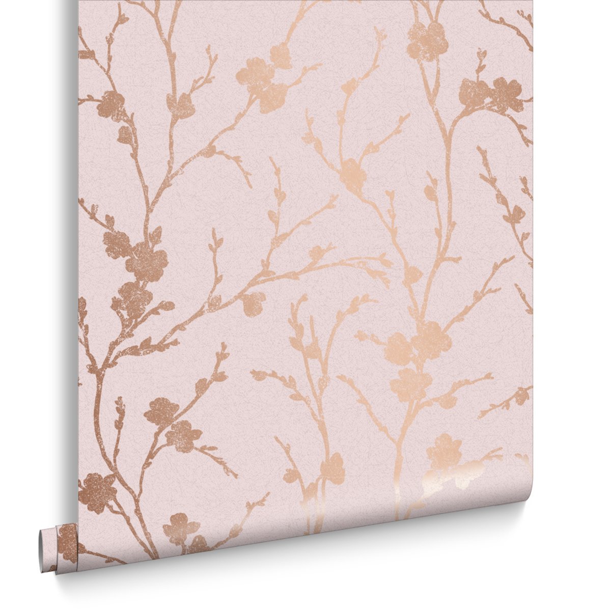 Papier peint Branches fleuries Meiying Blush rose, GRAHAM ET BROWN