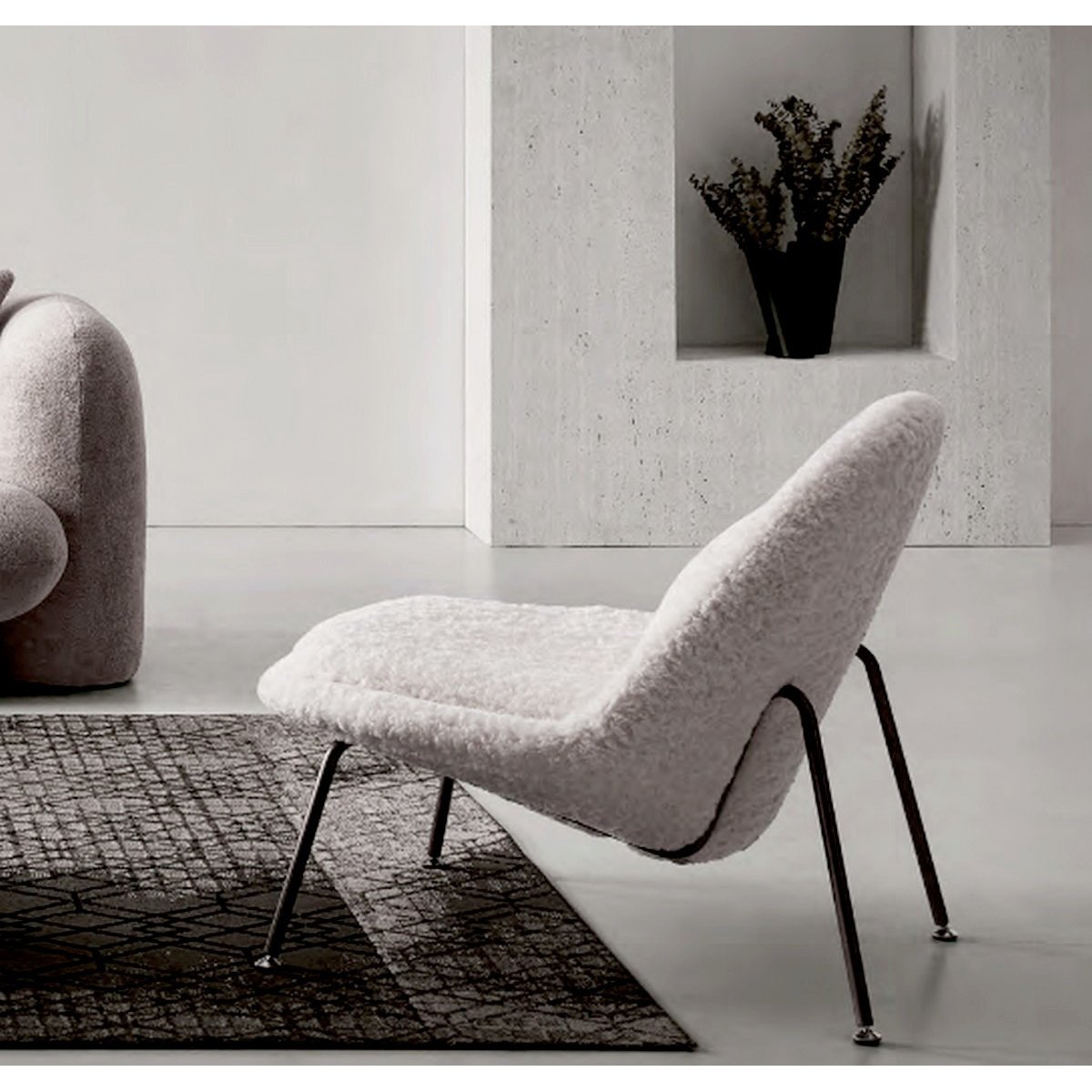 Fauteuil design original - ASPEN blanc cassé, MATHI DESIGN