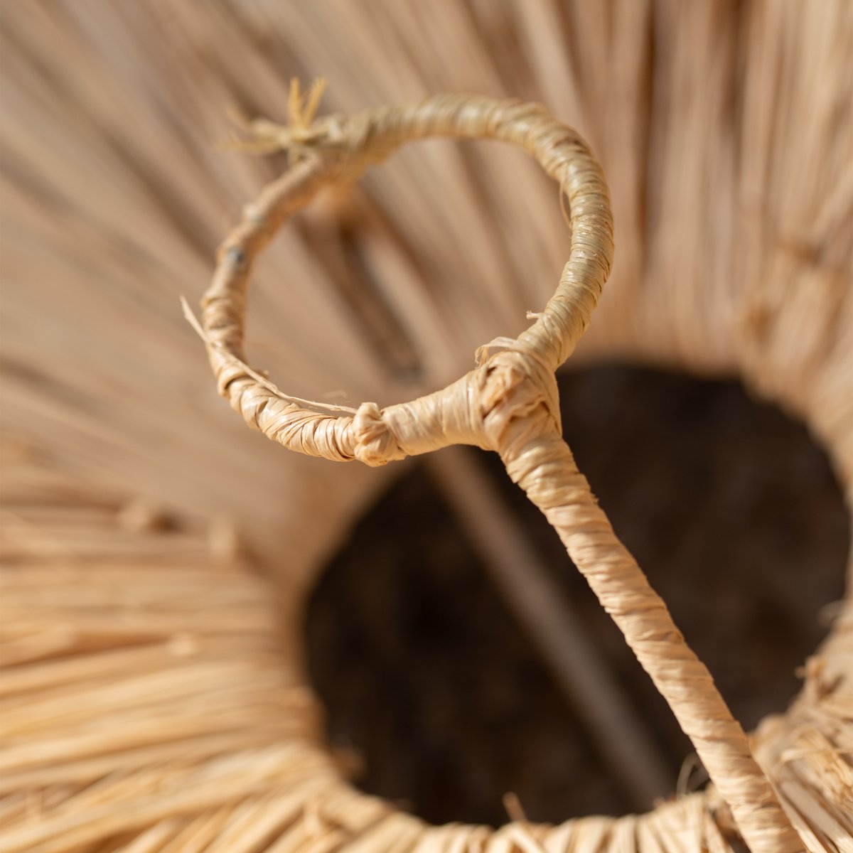 Abat-jour parasol raphia Japandi - LOJI naturel, HOME MAISON