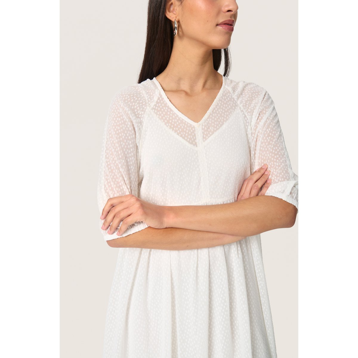 Robe blanc whisper white, SOAKED IN LUXURY