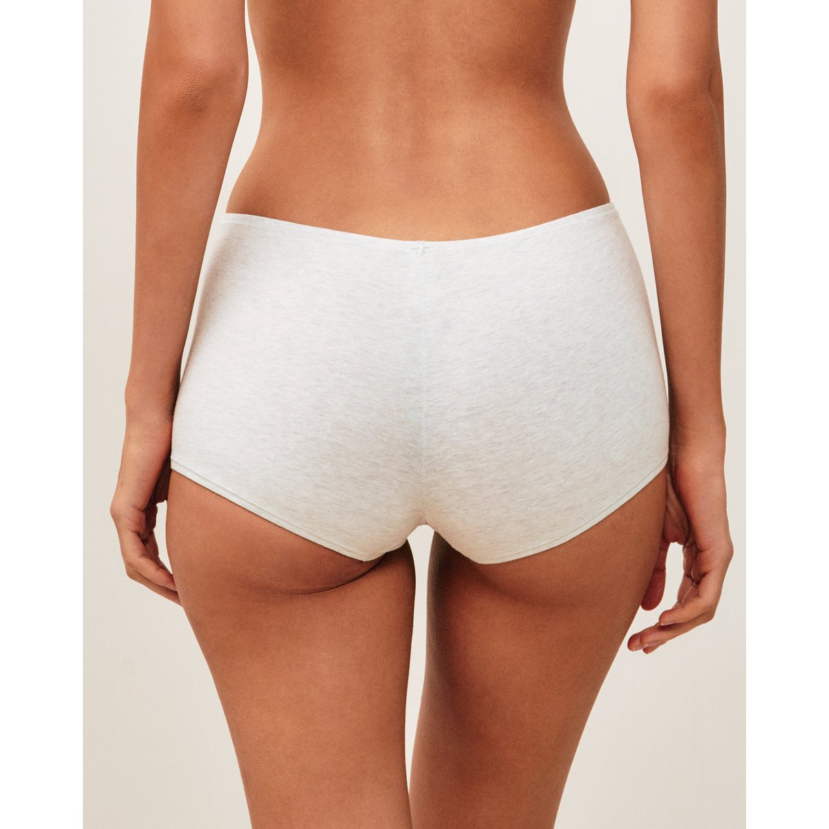Shorty en coton COTONIZ gris clair, UNDIZ