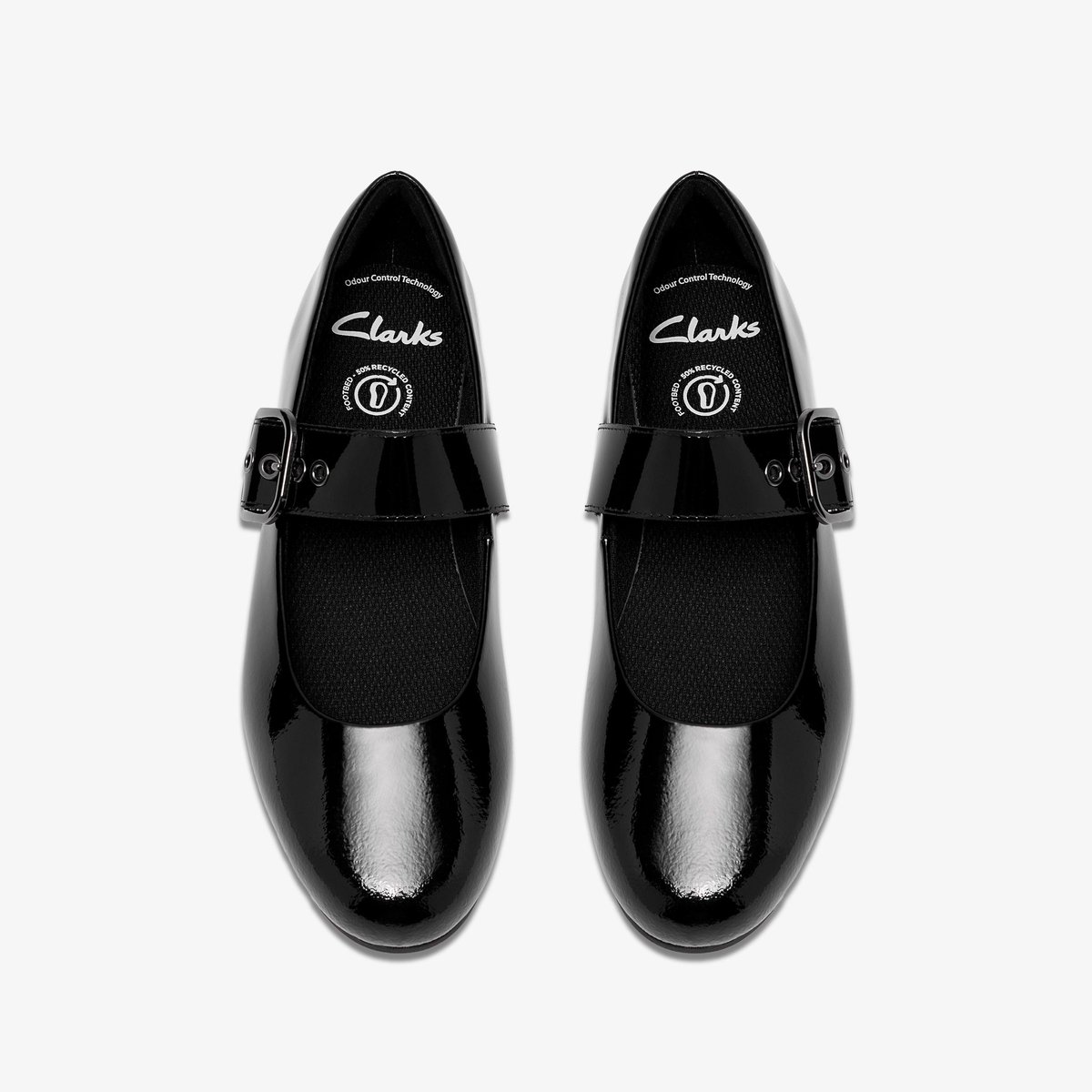 Ballerines Cuir PORTO TAP Y noir, CLARKS
