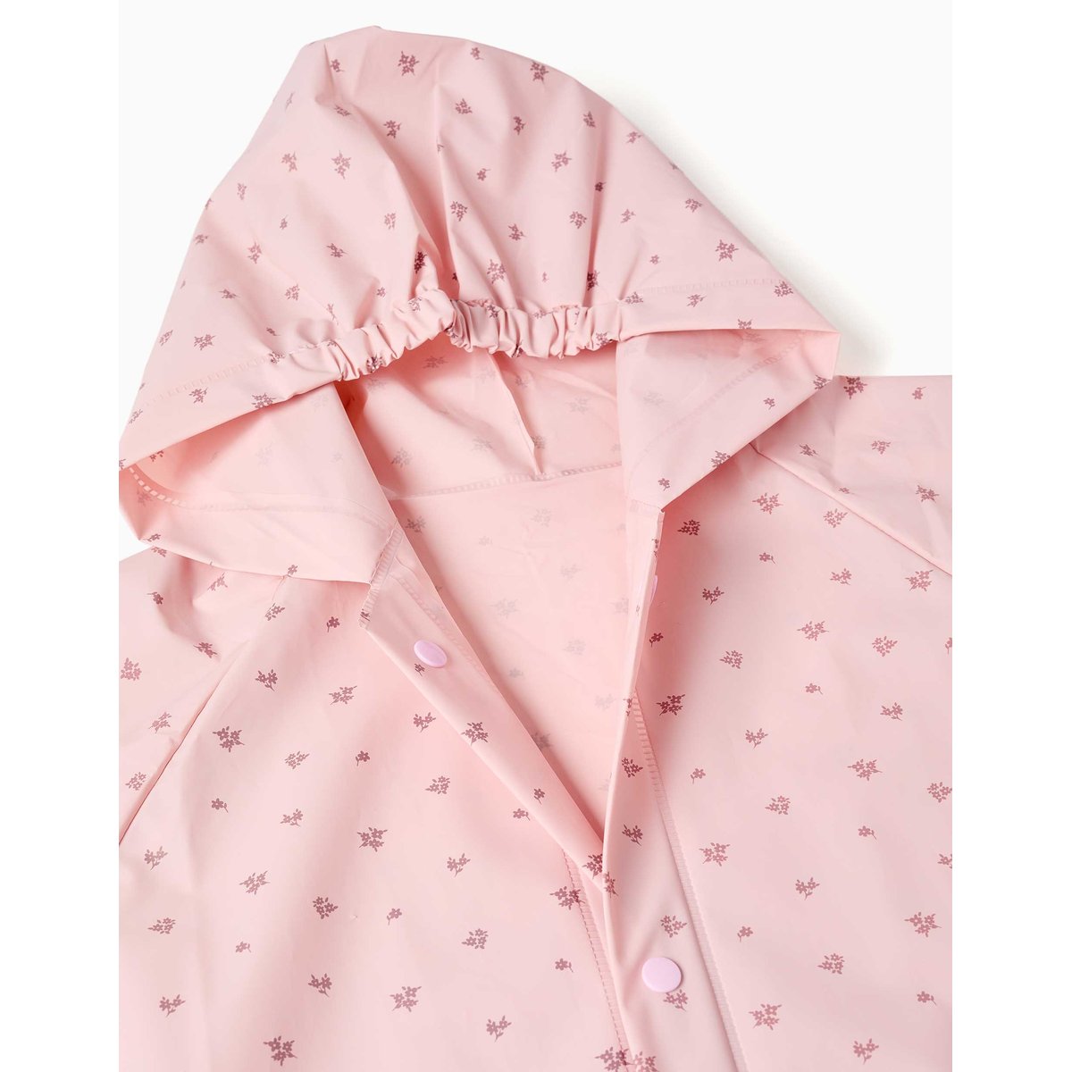 Cape de pluie avec capuche et imprimé floral rose clair, ZIPPY