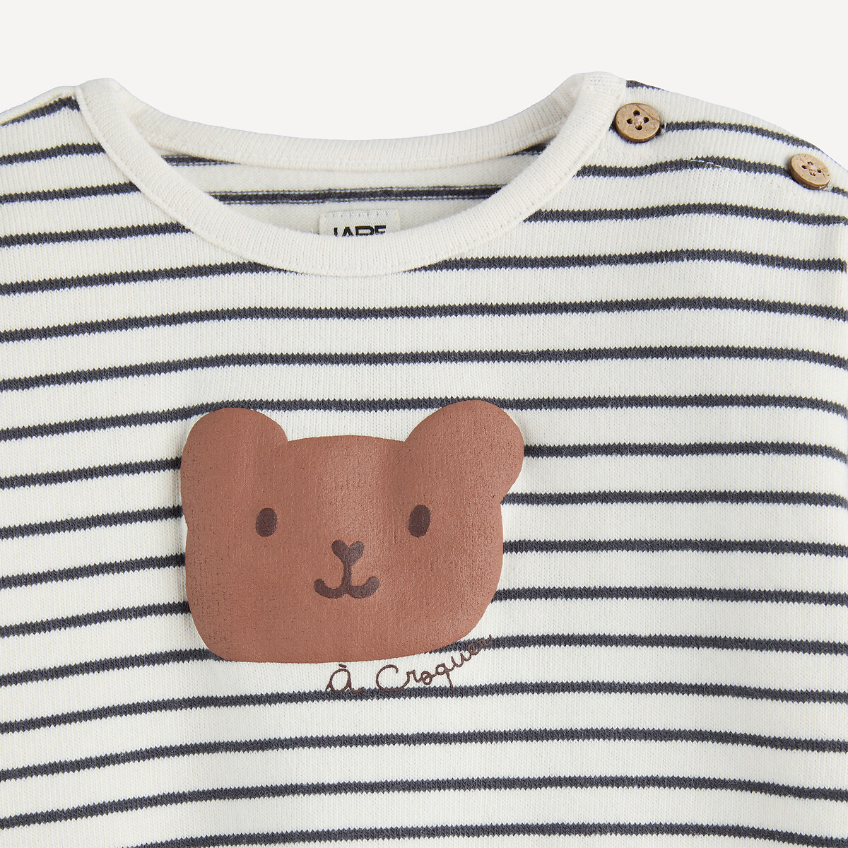 2-teiliges Set, gestreiftes T-Shirt und Haremshose ecru/anthrazit, LA REDOUTE COLLECTIONS