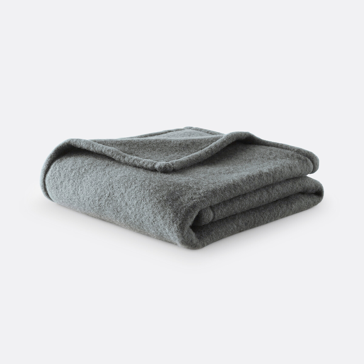 Couverture laine vierge Woolmark 600 g/m² gris, LA REDOUTE INTERIEURS