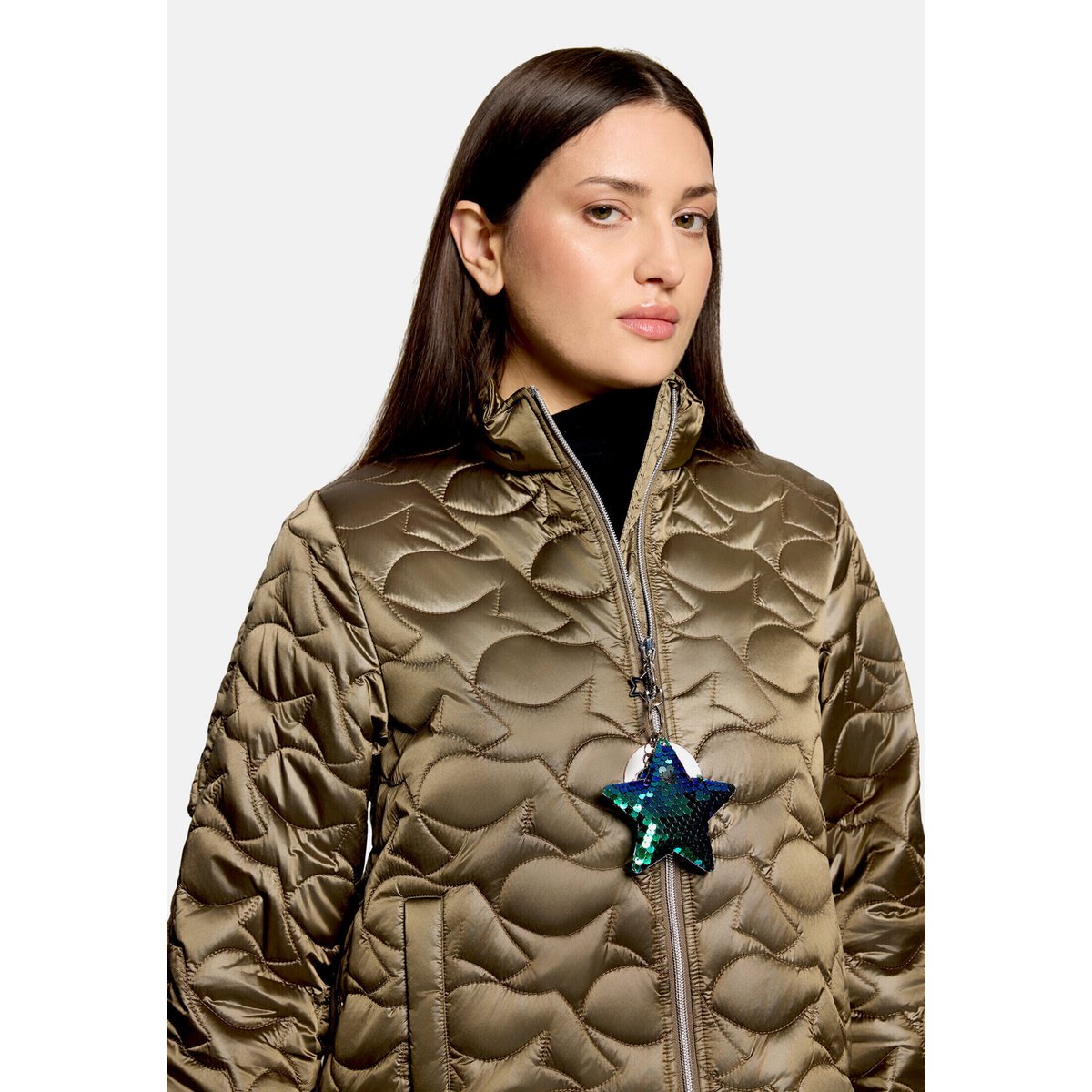 Veste matelassée à poches extérieures dusky green, CARTOON