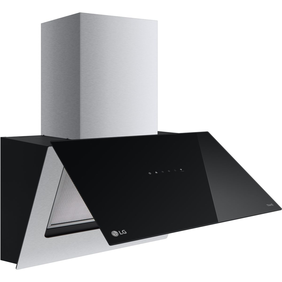 Hotte décorative murale inclinée HCEZ2428B ThinQ couleur unique, LG