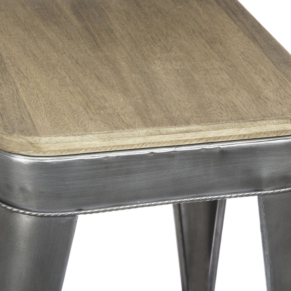 Tabouret de bar en métal JORIS noir, ATMOSPHERA