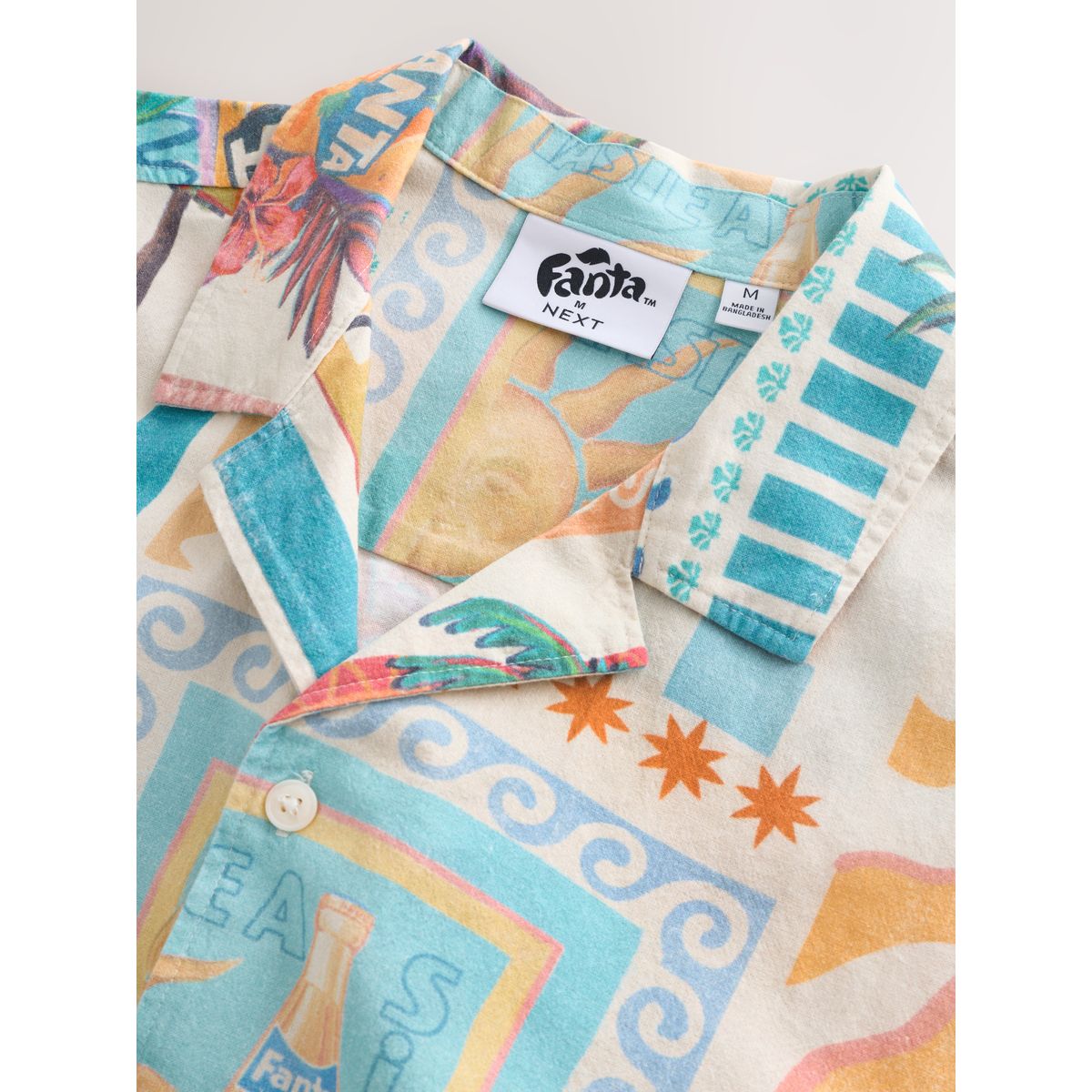 Chemise manches courtes à imprimé multi fanta, NEXT