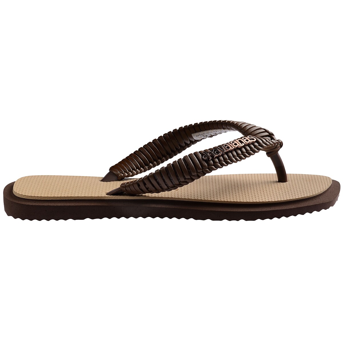 Tongs TOP SQUARE FUSION BOHO marron, HAVAIANAS