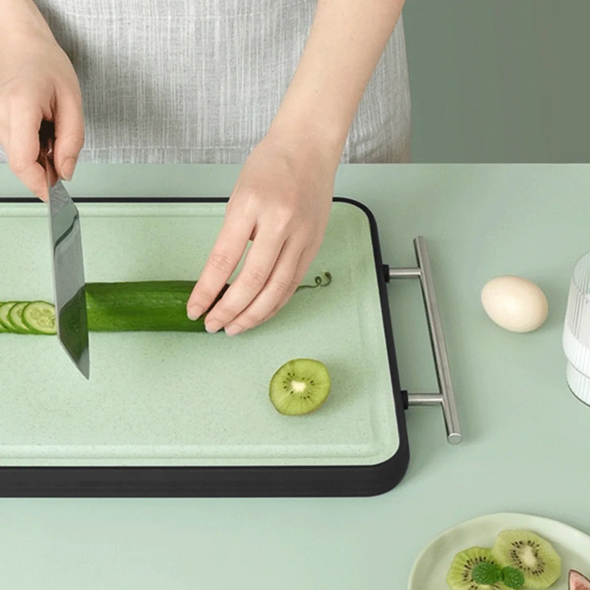 Planche à découper 2 en 1 - Fresh vert, LAGUIOLE CUISSON