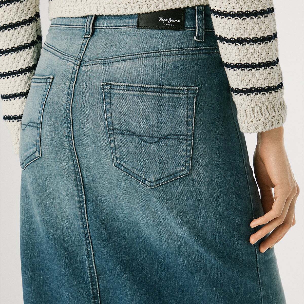 Jean Coupe Skinny, Taille Moyenne - Regent authentic smoke blue powerflex, PEPE JEANS
