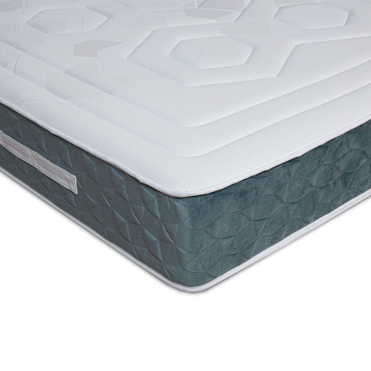 Matelas Ressorts ensachés et Mémoire de forme - 33 cm - MARQUISE blanc, MAISON AUBERTIN