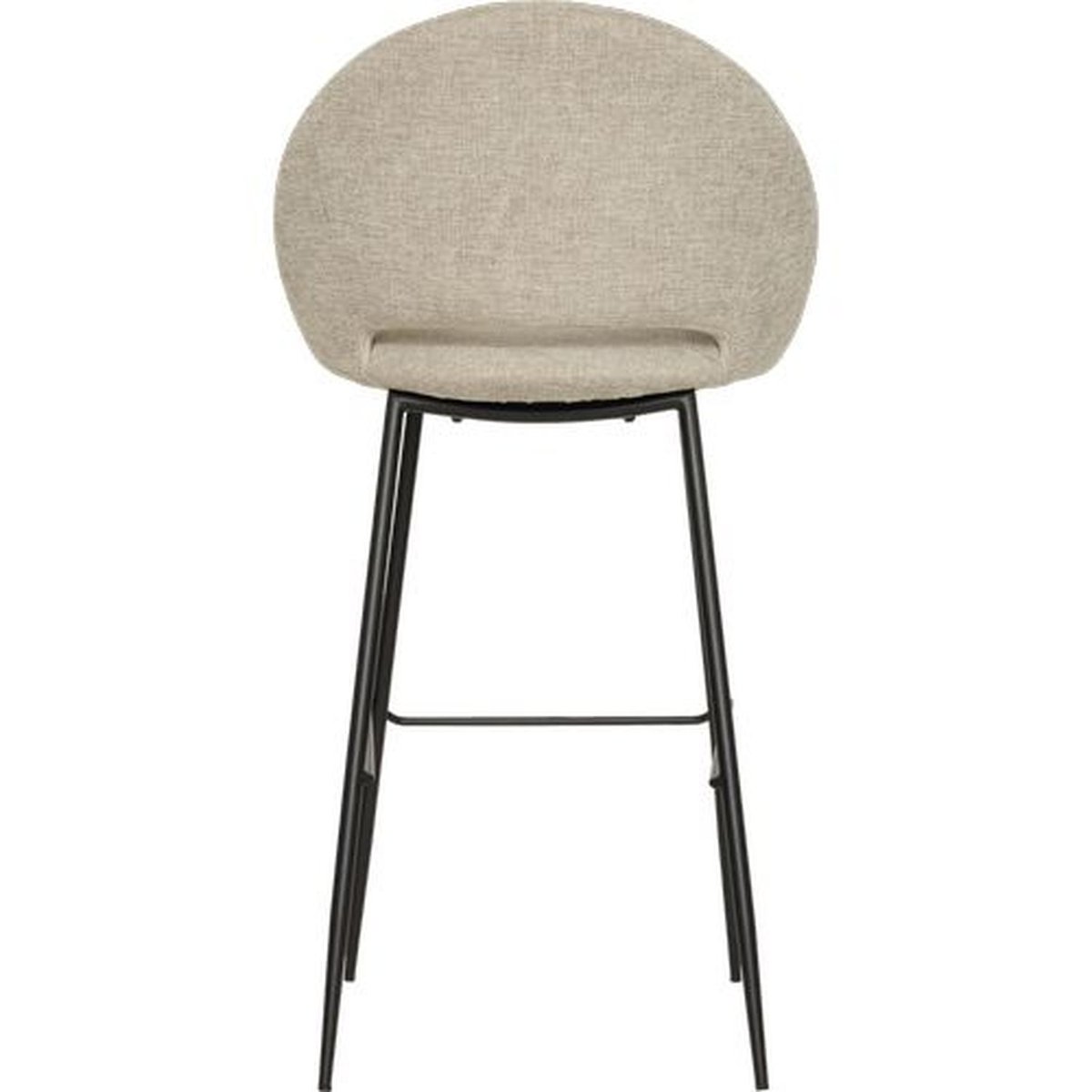 Lot de 2 tabourets de bar AMAGO beige, TOILINUX