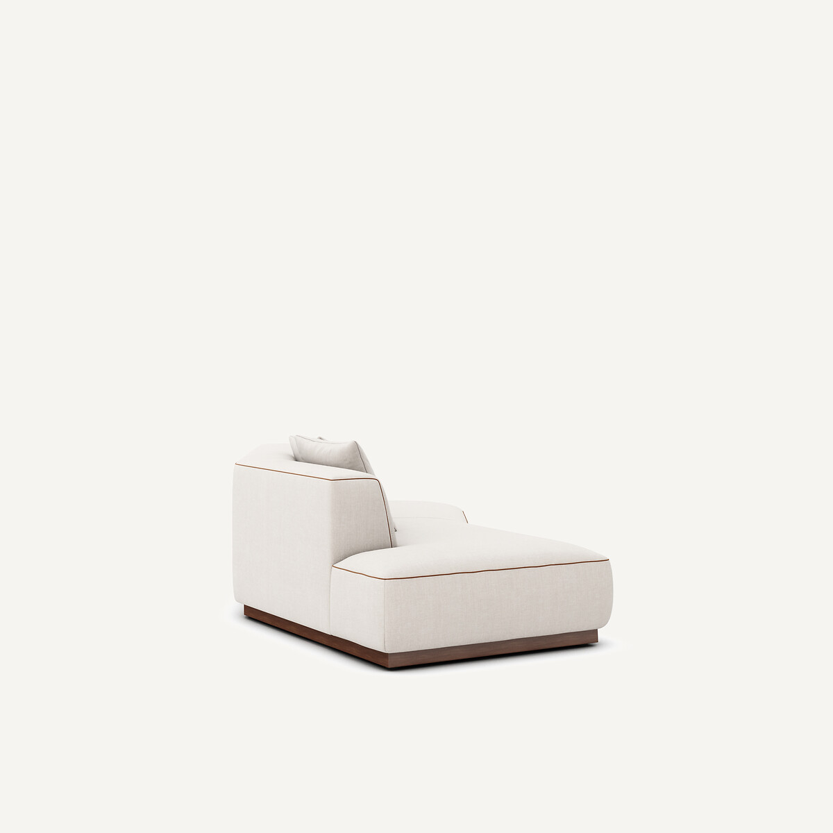 Demi-canapé gauche, en coton et lin, JACOPO beige, AM.PM