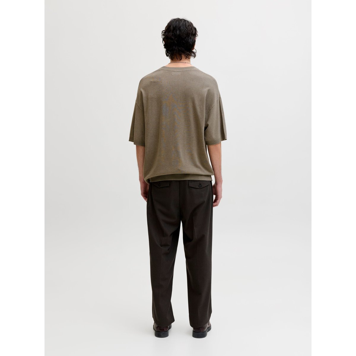 T-Shirt En Maille beige, JACK AND JONES PREMIUM
