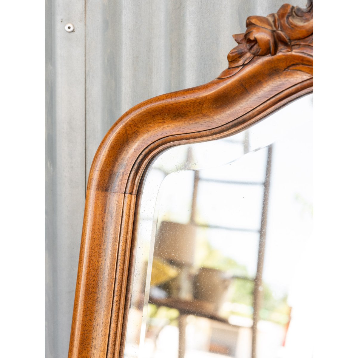 Miroir en bois Georges N°1326 - Bon état bois foncé, DEBONGOUT