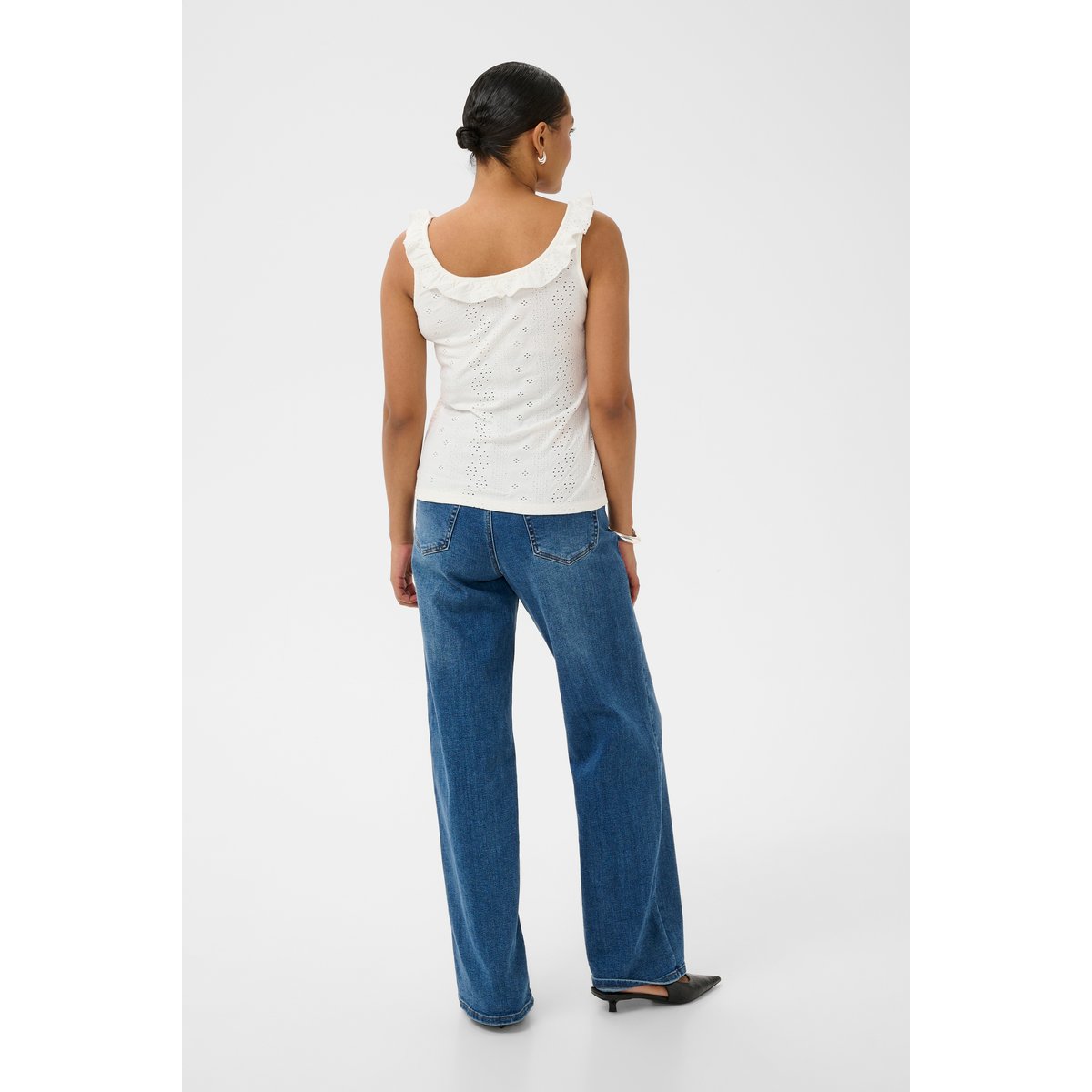 Blouse sans manches blanc chalk, KAFFE