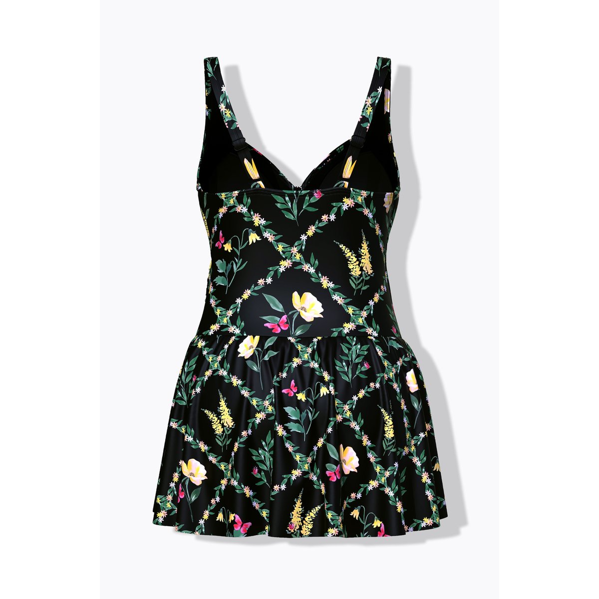 Robe de bain, bonnets souples avec armatures noir, ULLA POPKEN