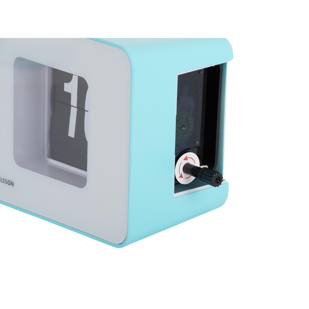 Horloge Murale Thermoplaste FUNKY FLIP turquoise, KARLSSON
